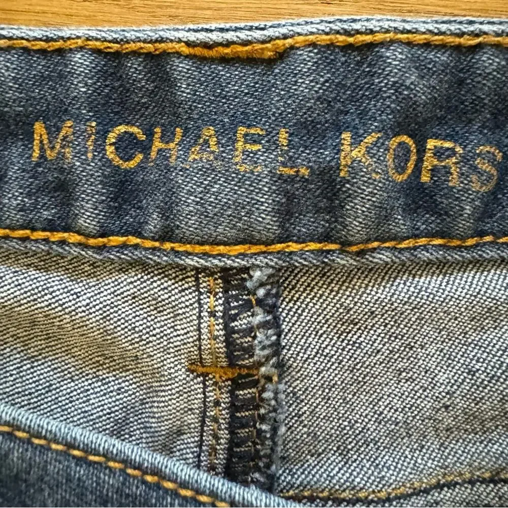 Michael Kors dark wash low rise casual skinny jeans pants size 6  b6
